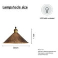 thumbnail image 2 of Plug In Pendant Light Fixtures Dining Room Kitchen Island Metal Brown Mini Pendant Lights Plug In Ceiling Light Fixture, 2 of 4