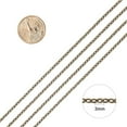 thumbnail image 2 of 10 Strands Antique Bronze Chain Iron Wire Chain with Lobster Clasp Chain Necklace, 2 of 7