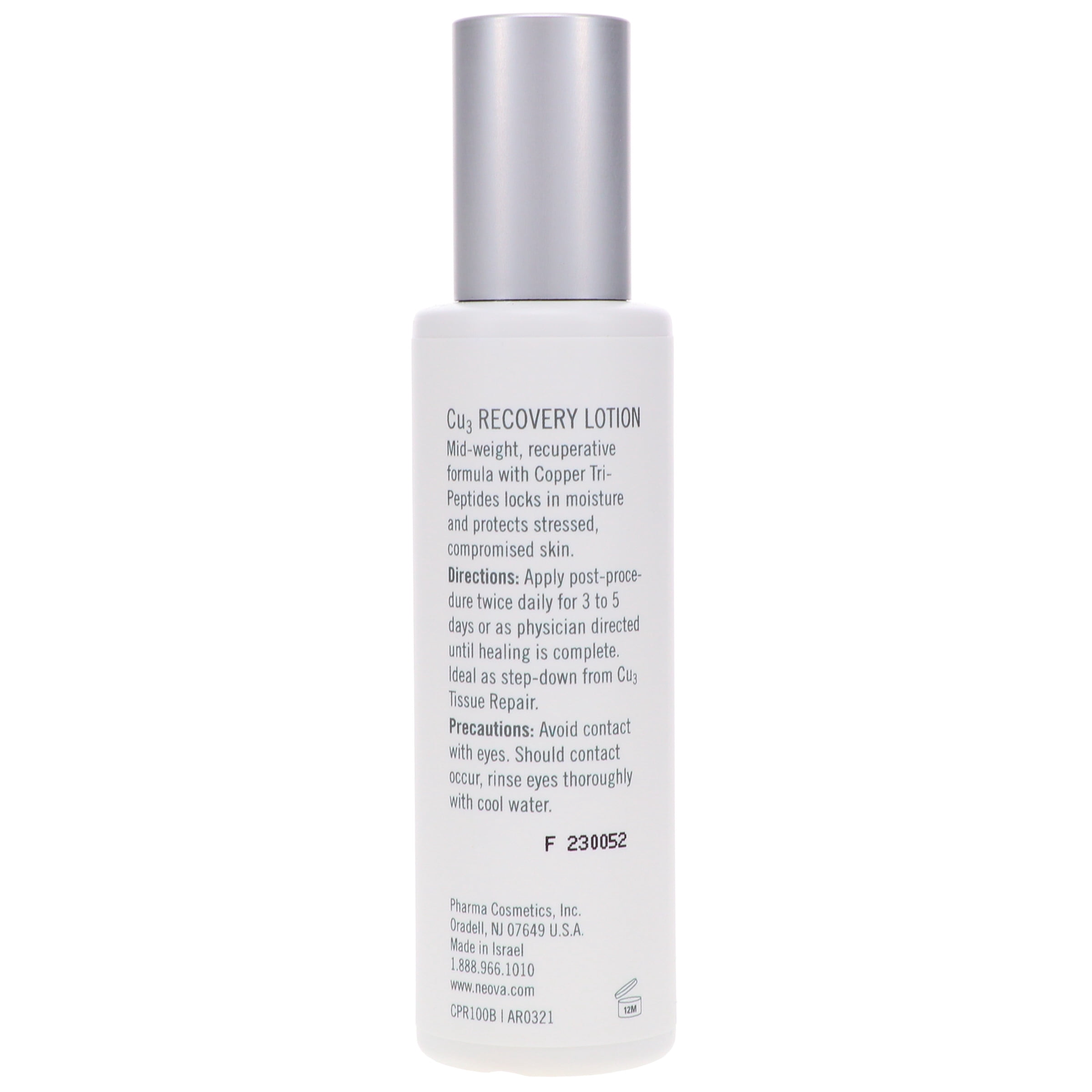 Neova Cu3 Recovery Lotion 3.4 oz