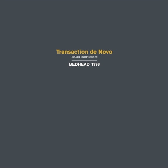 Bedhead - Transaction de Novo - Music & Performance - Vinyl