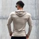 thumbnail image 3 of Camiseta deportiva de manga larga para hombre, Camisa ajustada informal para gimnasio, culturismo, correr, ropa de entrenamiento de secado rápido, 3 of 5