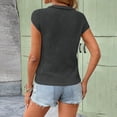 thumbnail image 5 of Womens Waffle Tank Top Sleeveless Henley Shirts 2026 Summer Loose Button Up V Neck Dressy Casual Tops Clothes,Dark Gray S, 5 of 6