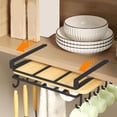 thumbnail image 1 of Feltree Armoire Étagère Suspendue de Cuisine Support pour Planche à Découper Porte d'Armoire Multifonctionnelle Support Mural Rangement Verre à Vin Suspendu Planche à Découper Poêle, 1 of 7