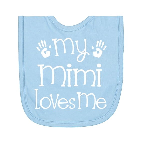 Inktastic My Mimi Loves Me Grandkids Newborn Bib