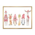 thumbnail image 3 of Designart Cute Christmas Animals Polar Bear Traditional Floating Frame Wall Art, 3 of 4