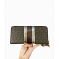 thumbnail image 5 of Michael Kors Women's Jet Set Travel Large Signature Logo and Metallic Continental Wallet 35F4GTVE7B-847, 5 of 10