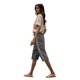 thumbnail image 5 of Pantalones de la Cintura Elástica de las Mujeres Medio Pantalones Cortos Botones de la Cintura Elástica de Verano Lino Bolsillos Pantalones, Lino de Algodón, 5 of 9