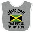 thumbnail image 3 of Inktastic Jamaica Awesome Jamaican Boys or Girls Baby Bib, 3 of 4