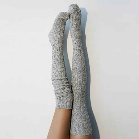 

THE WILD Simple and stylish Girls Ladies Women Thigh High OVER The KNEE Socks Long Solid Stockings Warm