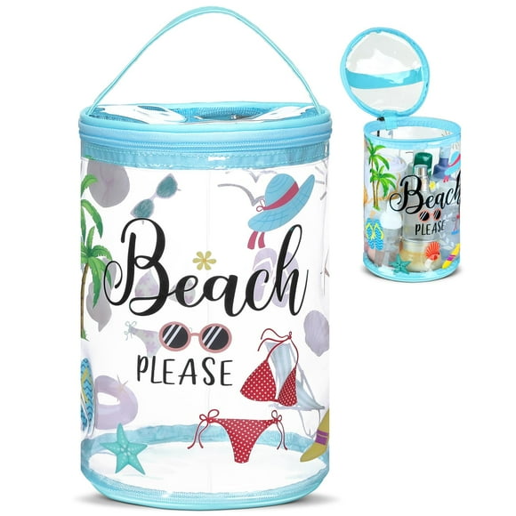 Neceser Sanwuta Beach Please, impermeable, PVC, 15 x 22,8 cm