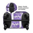 thumbnail image 5 of Multi-Size Suitcase Protective Cover Full Range Double Stitching Invisible Zipper For Travel Business Mediumpurple Moroccan Trellis Hand-Drawn Sketch_4 X-Large, 5 of 8