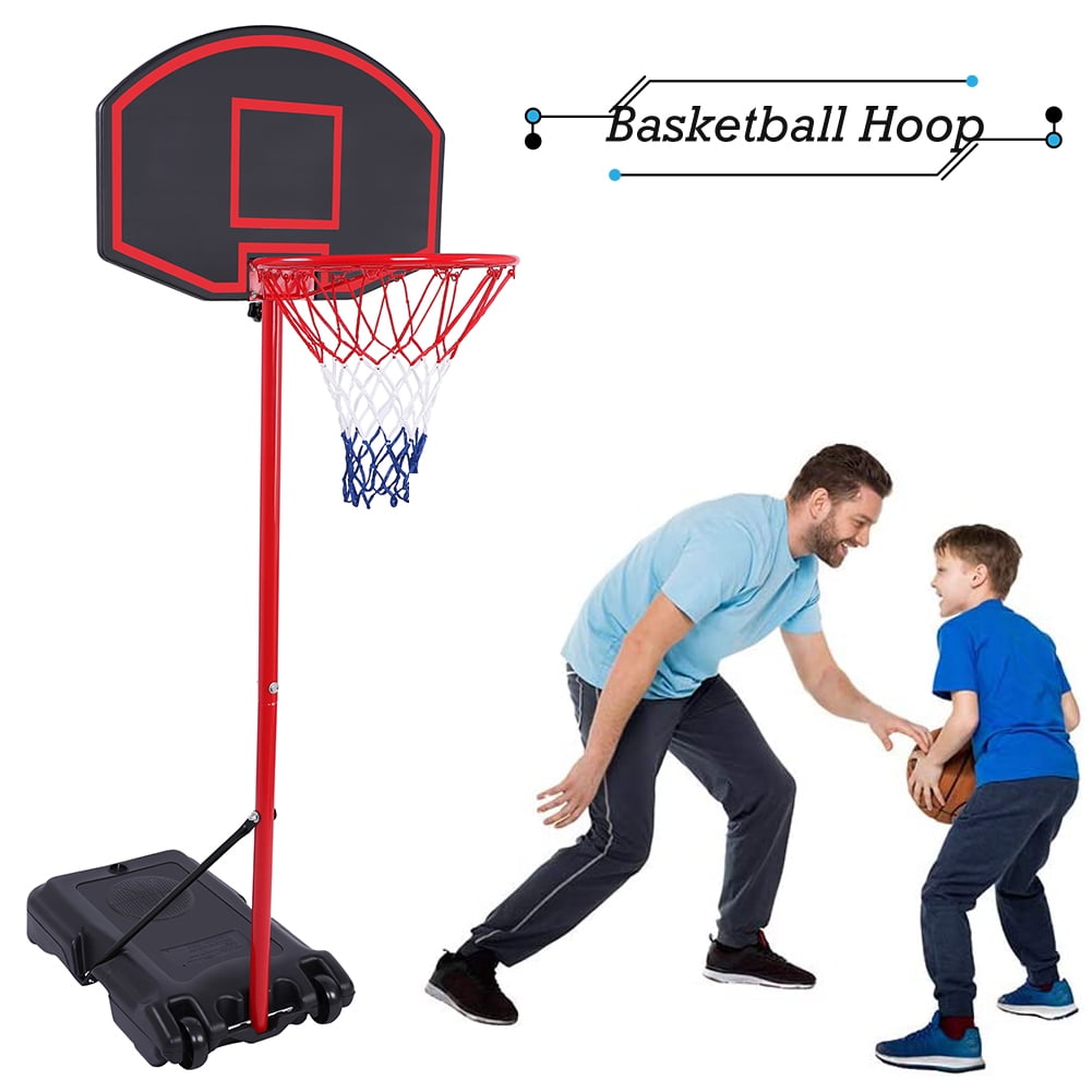Topcobe Adjustable Basketball Hoop Backboard System Stand, Indoor