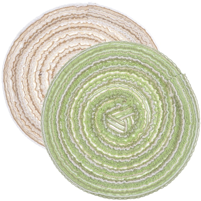 2 Pcs Mini Tapis pour Accessoires de Petite Maison et Décoration de Mini Maison en Couleurs Assorties et Style Moderne