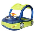 thumbnail image 1 of Inflatable Pool Float With Canopy  Car Shaped Swim Float Boat Baby Inflatable Pool Float With Canopy Thick PVC Car Shaped Swim Float Boat With Sunshade For Baby Kids Summer Beach, 1 of 7