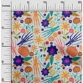 thumbnail image 1 of oneOone Polyester Lycra Off White Fabric Skull Sewing Material Print Fabric By The Yard 56 Inch Wide, 1 of 4