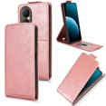 thumbnail image 5 of For Huawei Enjoy 80 Stand Case Magnetic Clasp Vertical Flip Leather Phone Cover with Card Holder - O, 5 of 5