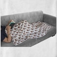 thumbnail image 6 of Love Soft Flannel Fleece Blanket, Repeated Pattern Image Heart-shaped Dreamcatchers Sketch on Plain Backdrop, Cozy Plush for Indoor and Outdoor Use, 70" x 90", White and Multicolor, by Ambesonne, 6 of 6