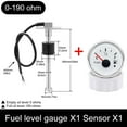 thumbnail image 1 of 0-190ohm Fuel Level Gauge Meter Fuel Level Sensor Fuel Gauge 52MM for Boat Car, 1 of 4