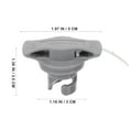 thumbnail image 2 of OULII 3Pcs Air Valve Plugs for Inflatable Kayak Canoe Boat with Stable Gas Leak Prevention Grey, 2 of 8