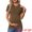 Brown, variant on DARING DIVA Women's Maternity Stretchy Knit Short Sleeve Sweater S Black