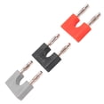 thumbnail image 4 of Juego de conector Banana U38 de 4mm, conector Banana de doble fila Chapado en cobre niquelado, conector Banana rojo, negro y gris para parejas, 4 of 9