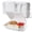 7.8 inch White 3 section, variant on 9x6 inch Black Clamshell Food Take-Out Containers, 28 Oz 50 Pack