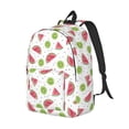 thumbnail image 2 of Balery Watermelon And Kiwi Vintage Canvas Backpack for Men and Women - Large Capacity, Durable Travel Laptop Bag for School, Work, Hiking, and Outdoor Activities, 2 of 7