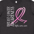 thumbnail image 4 of Inktastic Breast Cancer Awareness- Fight, care, cure Youth T-Shirt, 4 of 5