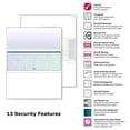 thumbnail image 4 of DocuGard Blue/Green Prismatic Middle Check, 8.5 x 11 Inches, 24 lb, 500 Sheets, 1 Check Per Sheet (04535), 4 of 4