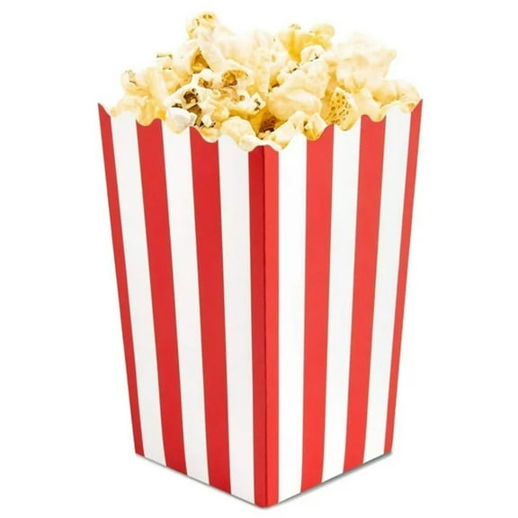 Huayishang Storage Rack 100 Pack Paper Popcorn Boxes for Movie Night and Birthday Party Supplies Red & White, Kitchen Essentials Clearance Sale Red