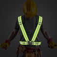 thumbnail image 3 of Flmtop Adjustable Outdoor Running Cycling Vest Harness Reflective Belt Safety Jacket, 3 of 9
