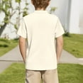thumbnail image 6 of Babcutegg Toddler Boys Tshirts Back to School Essentials Campus style Short Sleeve Clothes for Toddler Boys Beige 13 T, 6 of 9
