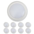 thumbnail image 5 of 7 Inch LED Flush Mount Dimmable Disk Light 3000K Warm White White Finish 6 Pack, 5 of 9