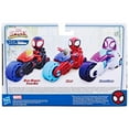 thumbnail image 4 of Hasbro Marvel Spidey and His Amazing Friends, Miles Morales: Spider-Man Action Figure and Vehicle, 4 of 5