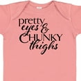 thumbnail image 4 of Inktastic Pretty Eyes and Chunky Thighs Boys or Girls Baby Bodysuit, 4 of 5