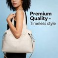 thumbnail image 5 of Sunyuer Elegant Vegan Leather Handbag - Large Capacity Shoulder Bag with Adjustable Strap, 5 of 6