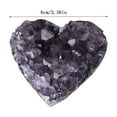 thumbnail image 5 of Natural Uruguayan Amethyst Heart-Shaped Cluster with Positive Energy Enhancing Spiritual Jewelry, Home Decor, and Gift for Collectors and Crystal Enthusiasts(2.36in), 5 of 5