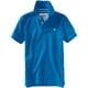 thumbnail image 1 of Aeropostale Solid A87 Uniform Logo Polo de rugby para hombre, azul, mediano, 1 of 1