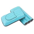 thumbnail image 2 of Portapuros para 3 dedos Acabado esmerilado Estuche portátil de cuero para 3 dedos para viajes Senderismo Azul claro, 2 of 10