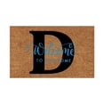 thumbnail image 1 of Door Mat Outside Entrance Coir Doormats Outdoor Spring Mats for Front Door Summer Rug Outdoor Waterproof Non Slip Washable Front Door Mat for Home Entrance Outdoors, 16x24 Inch Letter D, 1 of 5
