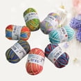thumbnail image 3 of 7 Pcs Fil de Coton Coloré pour Crochet Laine pour Tricot à la Main DIY Pull Couverture Foulard, 3 of 9