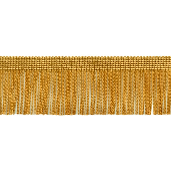 2" (5cm) long Bord Franges de la Chaînette (style cf02), or antique c4 (or jaune foncé) 11 yards (33 Pi/10M)