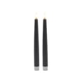 thumbnail image 2 of BIDK Home Pointed Flameless Taper Candles - 8.5" - Gray - Set of 2, 2 of 4