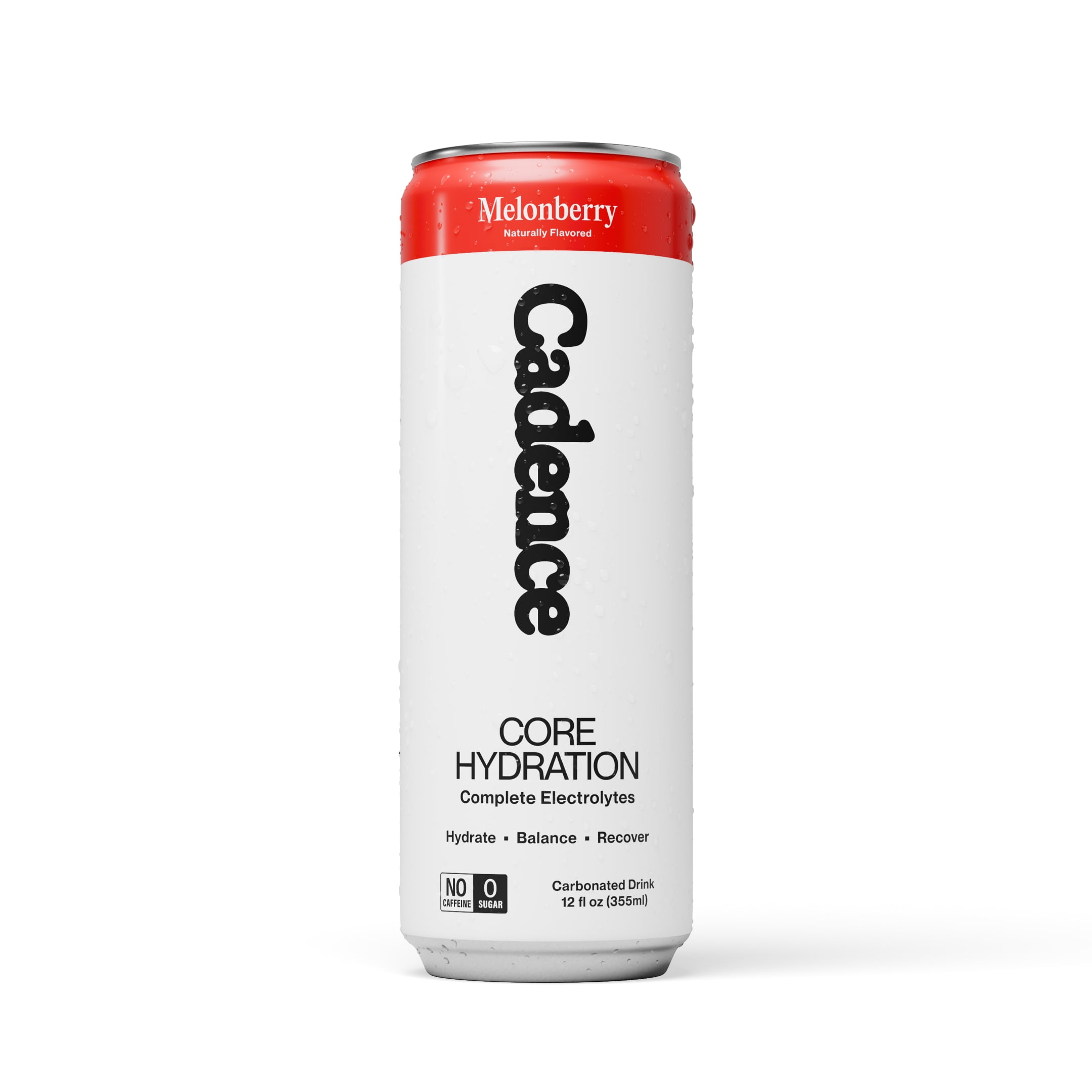 (12 pack) Cadence Daily Hydration - Melonberry Sparkling  Electrolyte Drink - Carbonated & Zero Sugar with Sodium, Potassium & Magnesium — 12 fl oz