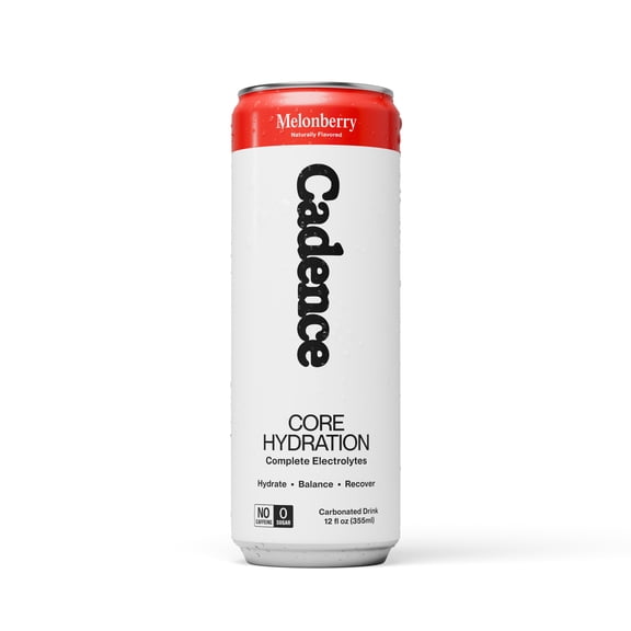 Cadence Daily Hydration - Melonberry Electrolyte Drink - Carbonated & Zero Sugar with Sodium, Potassium & Magnesium — 12 fl oz
