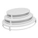 thumbnail image 4 of Juego de 3 soportes para tartas, plato de repostería de metal, moderno estante para tartas, almacenamiento sencillo para postres Blanco, 4 of 7