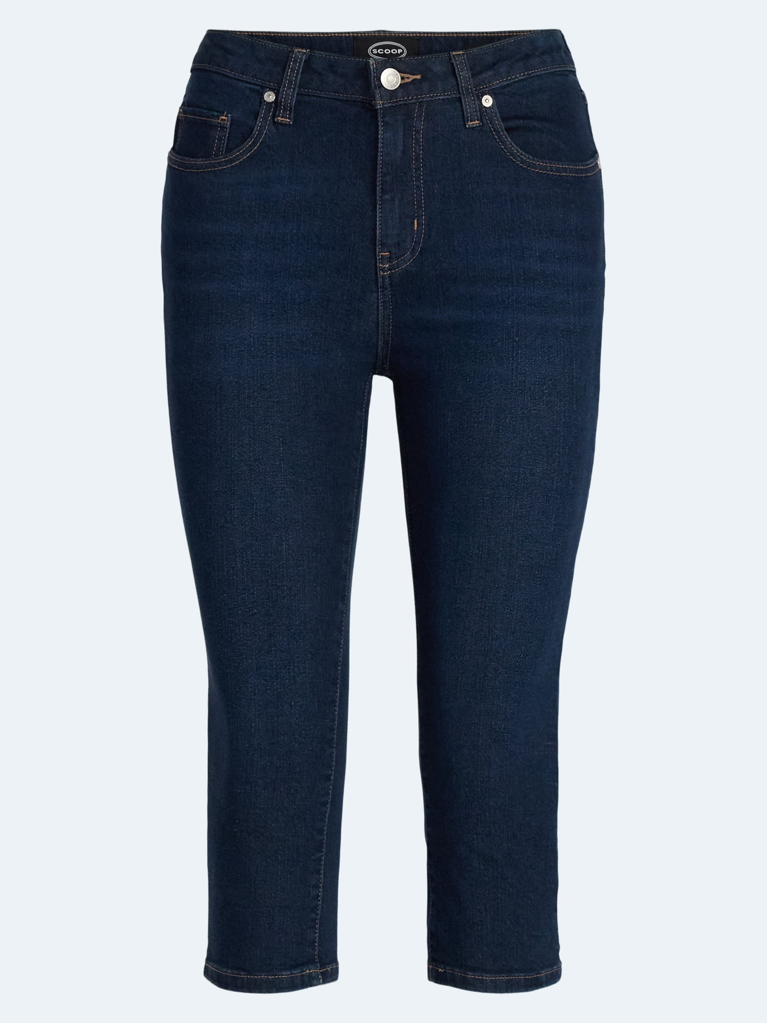 Scoop Women's Skinny Cropped Jeans, 18.5'' Inseam, Sizes 0-26W