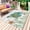 Gray, variant on Ocean Green Turtles Outdoor Rug for Patio/Deck/Porch, Non-Slip Large Area Rug 4 x 6 Ft, Coastal Starfish Summer Nautical Seagrass Indoor Outdoor Rugs Washable Area Rugs, Camping Rug Carpet Runner