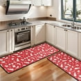 thumbnail image 3 of Kitchen Rugs Sets Of 2,Red Christmas Pattern Anti Fatigue Kitchen Mat Rugs Non Slip Washable,Decorative Kitchen Floor Mats for Kitchen,Sink,Laundry,17"x47"+17"x47", 3 of 5