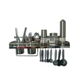 thumbnail image 1 of Estante de Acero inoxidable ilios innova Multifuncional Organizador de pared para utensilios y especias con 2 vasos, 1 of 9